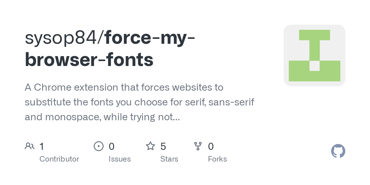 force my browser fonts