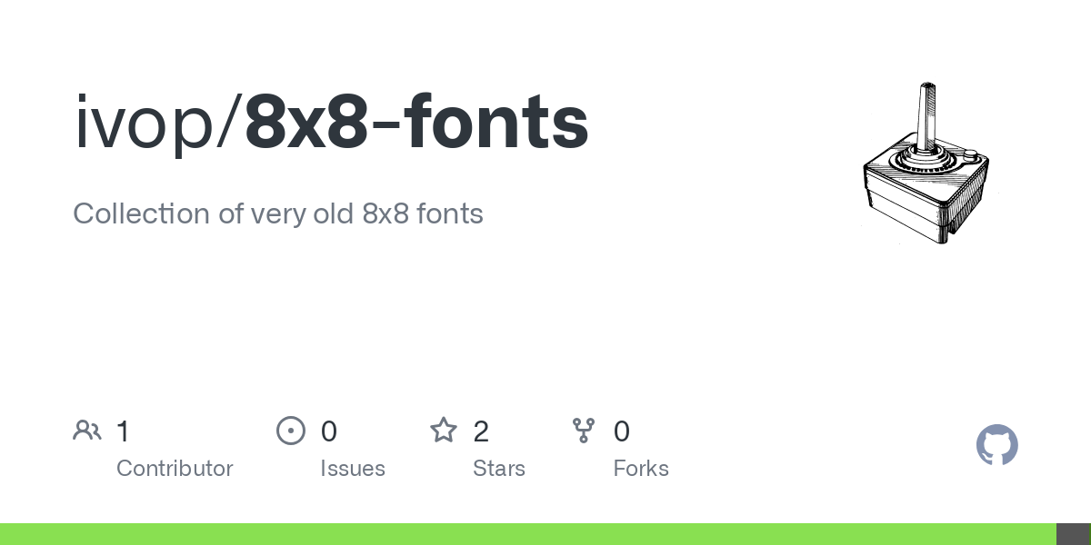 8x8 fonts
