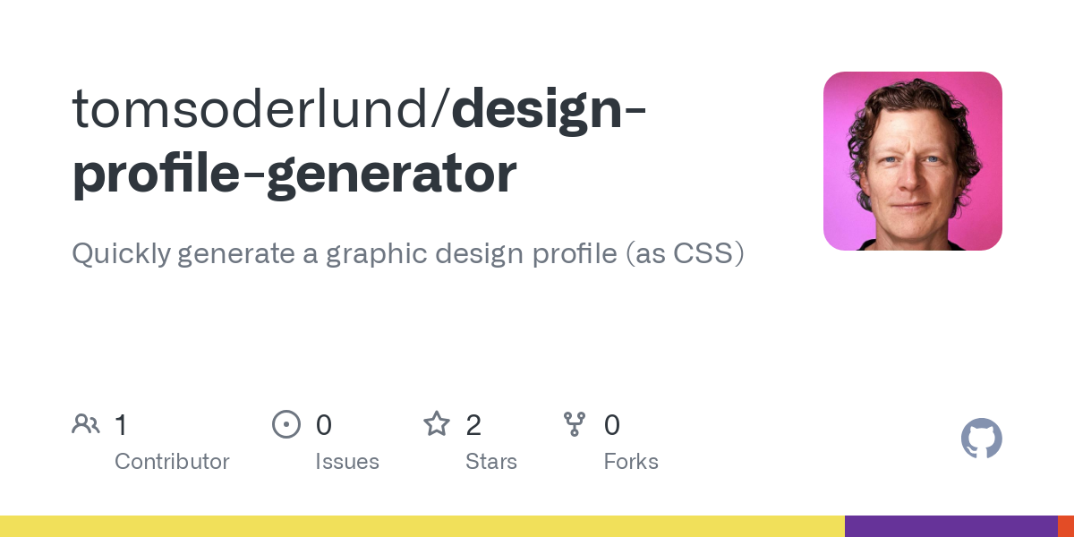design profile generator