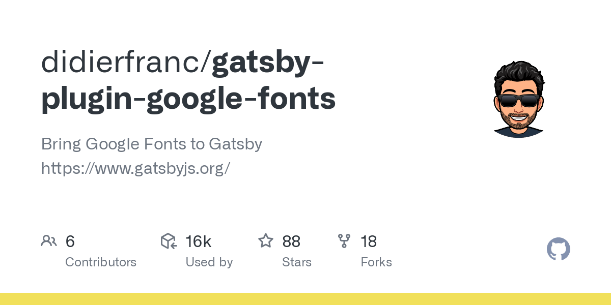 gatsby plugin google fonts