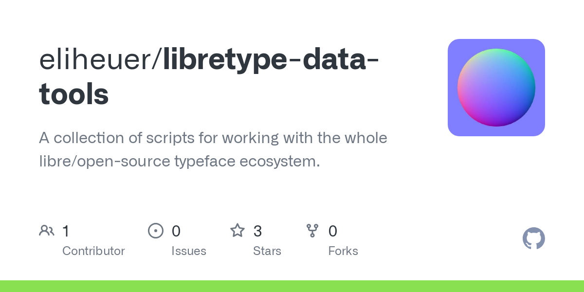 libretype data tools