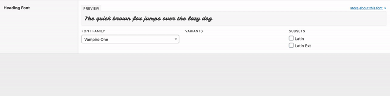 Example of field usage.