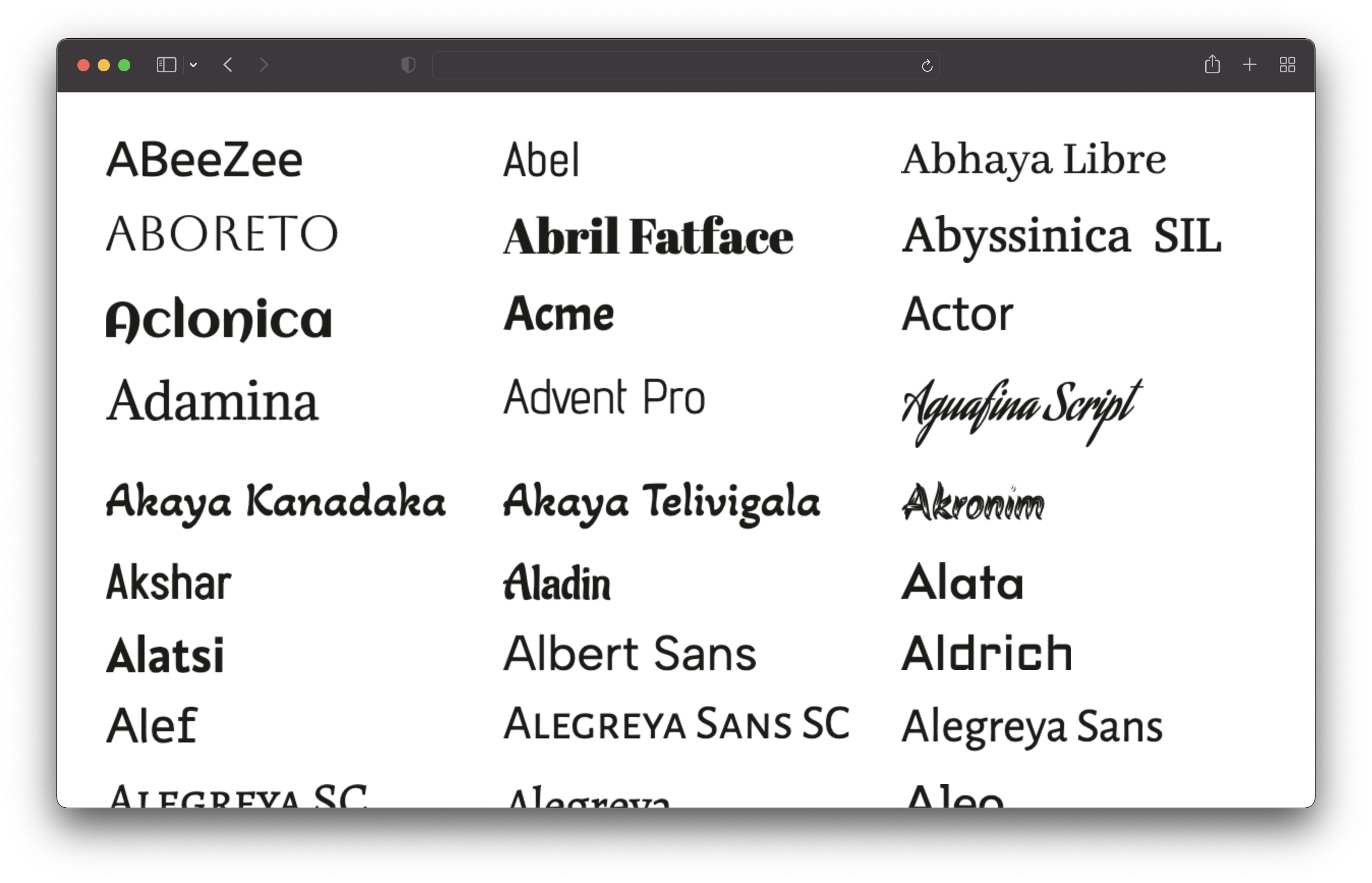 "List of generated preview images"