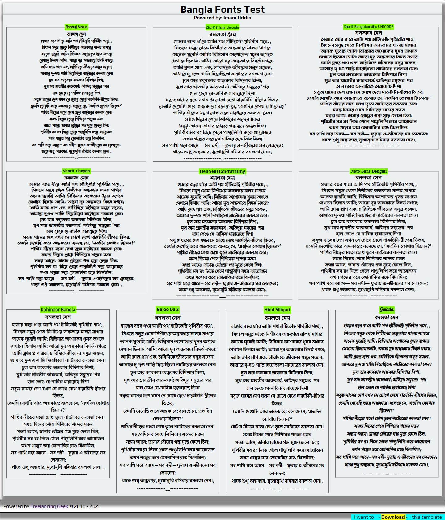bangla-fonts