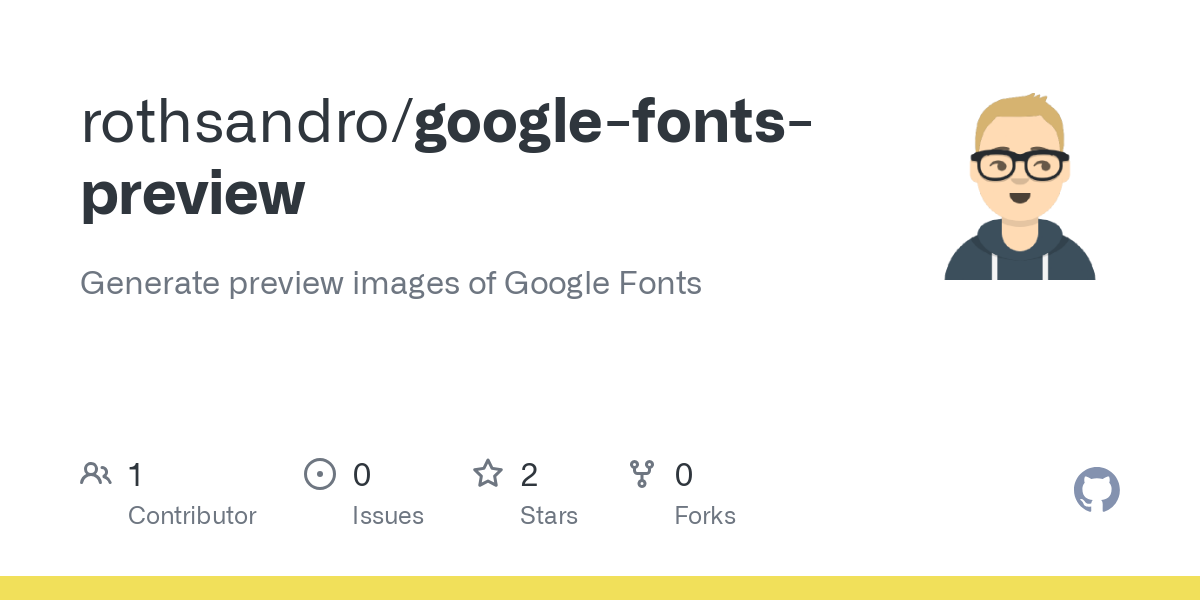 google fonts preview