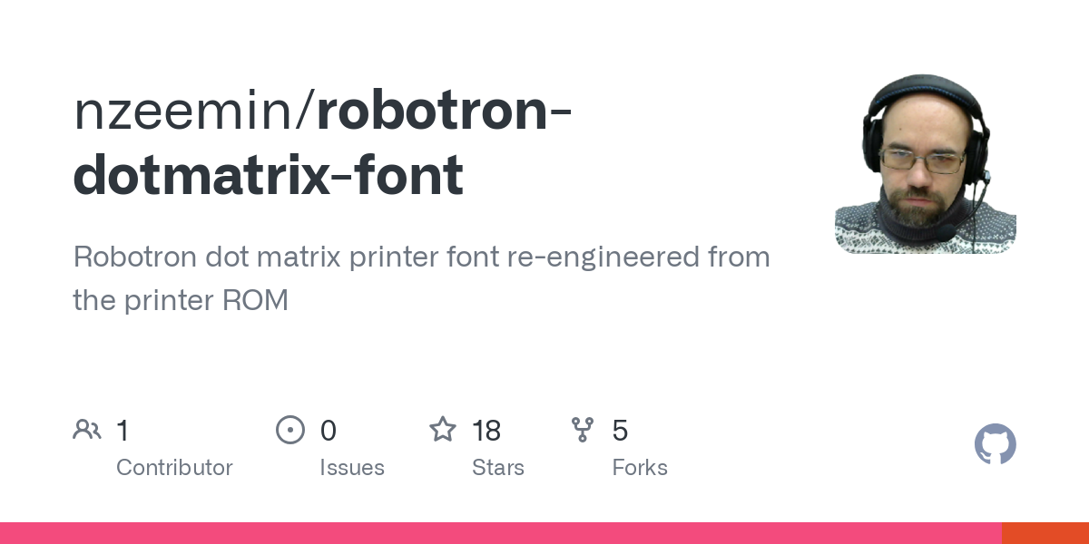 robotron dotmatrix font