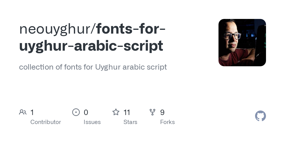fonts for uyghur arabic script