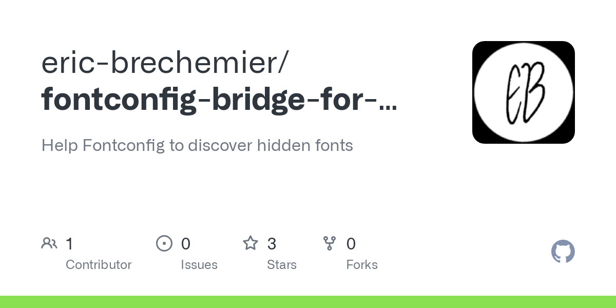 fontconfig bridge for hidden fonts