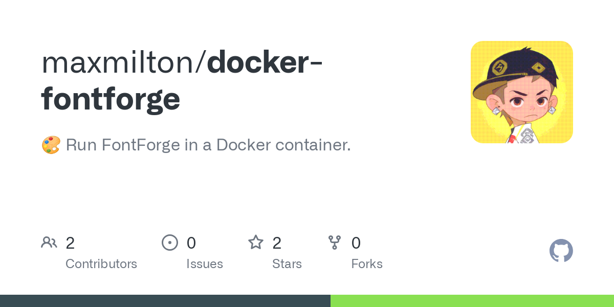 docker fontforge