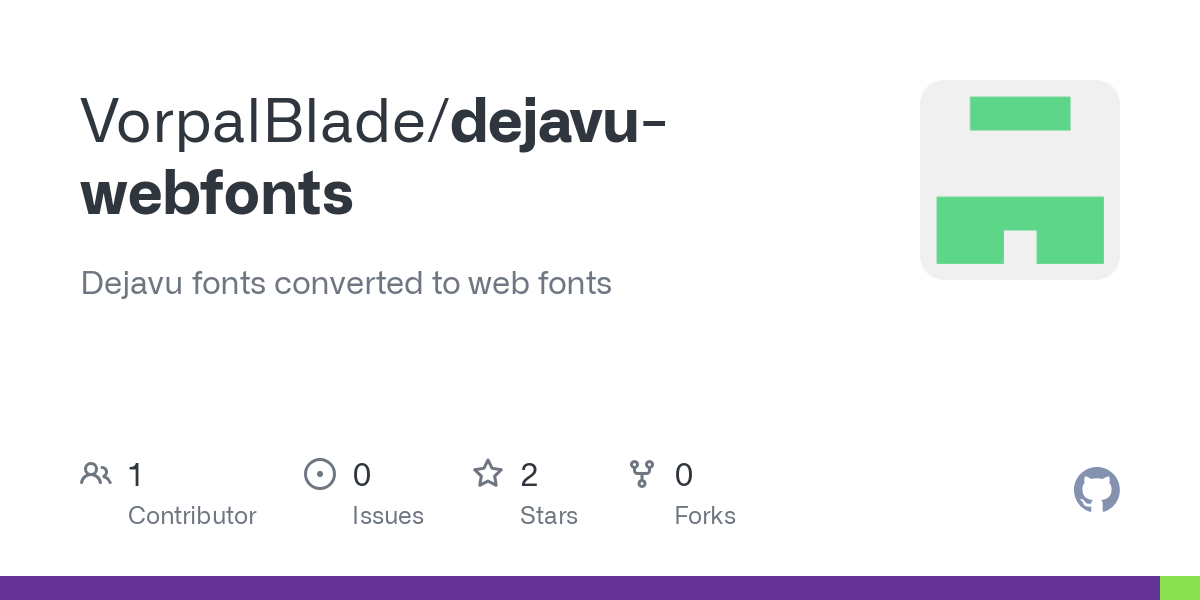dejavu webfonts