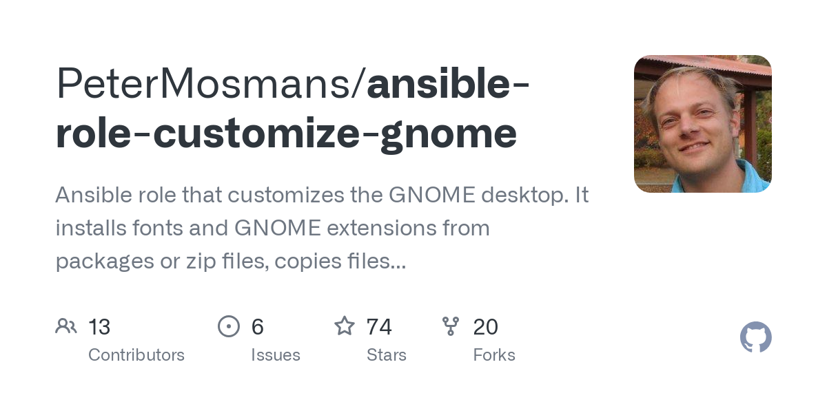 ansible role customize gnome