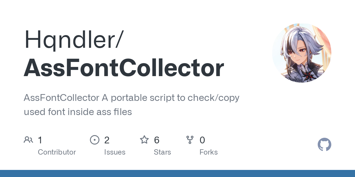 AssFontCollector