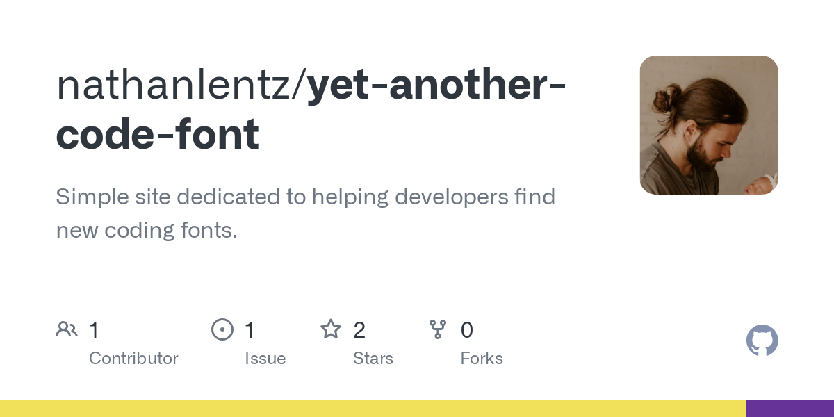 yet another code font