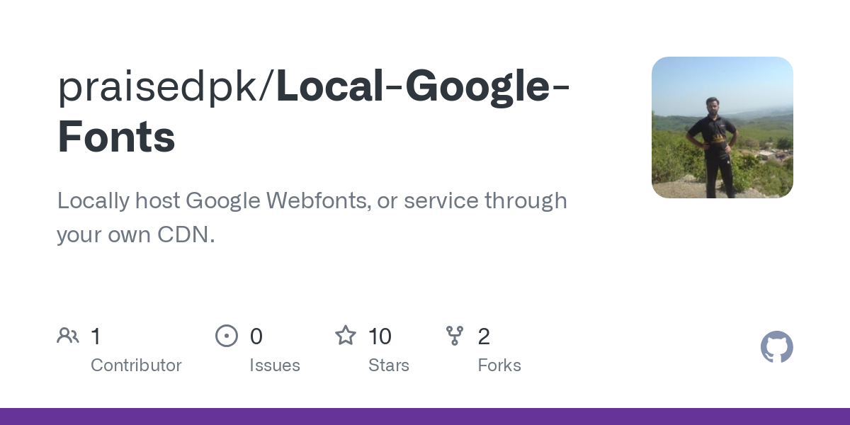 Local Google Fonts