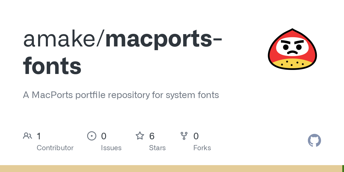 macports fonts