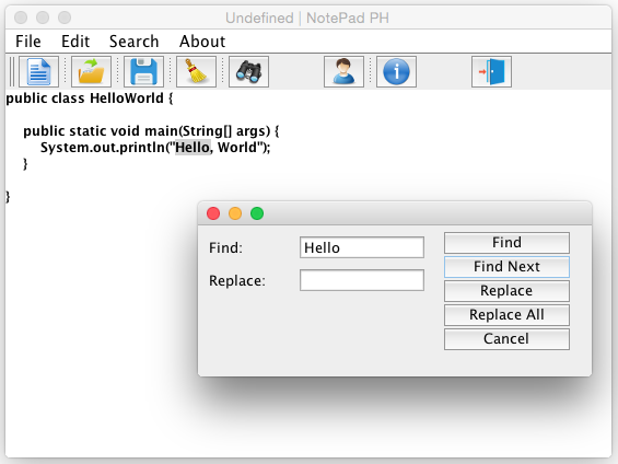 Beispiel Java Text Editor