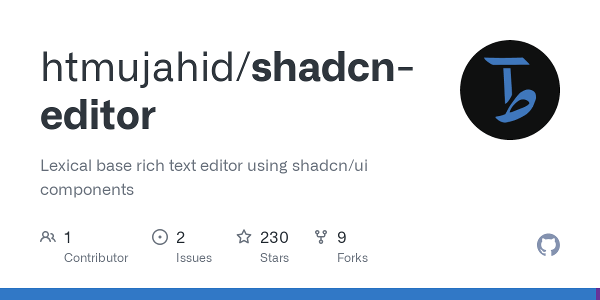 shadcn editor
