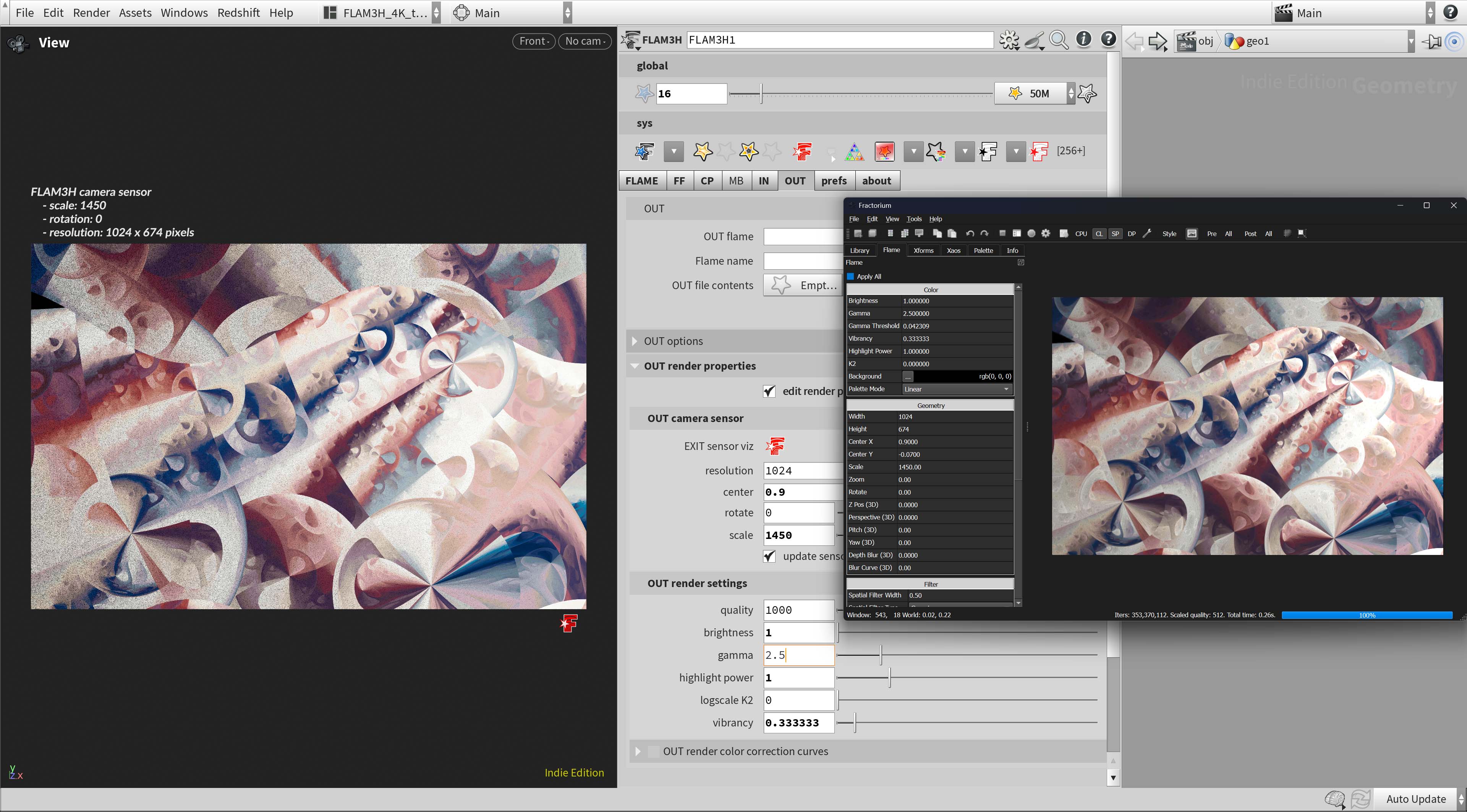 Fractorium to FLAM3HOUDINI 01