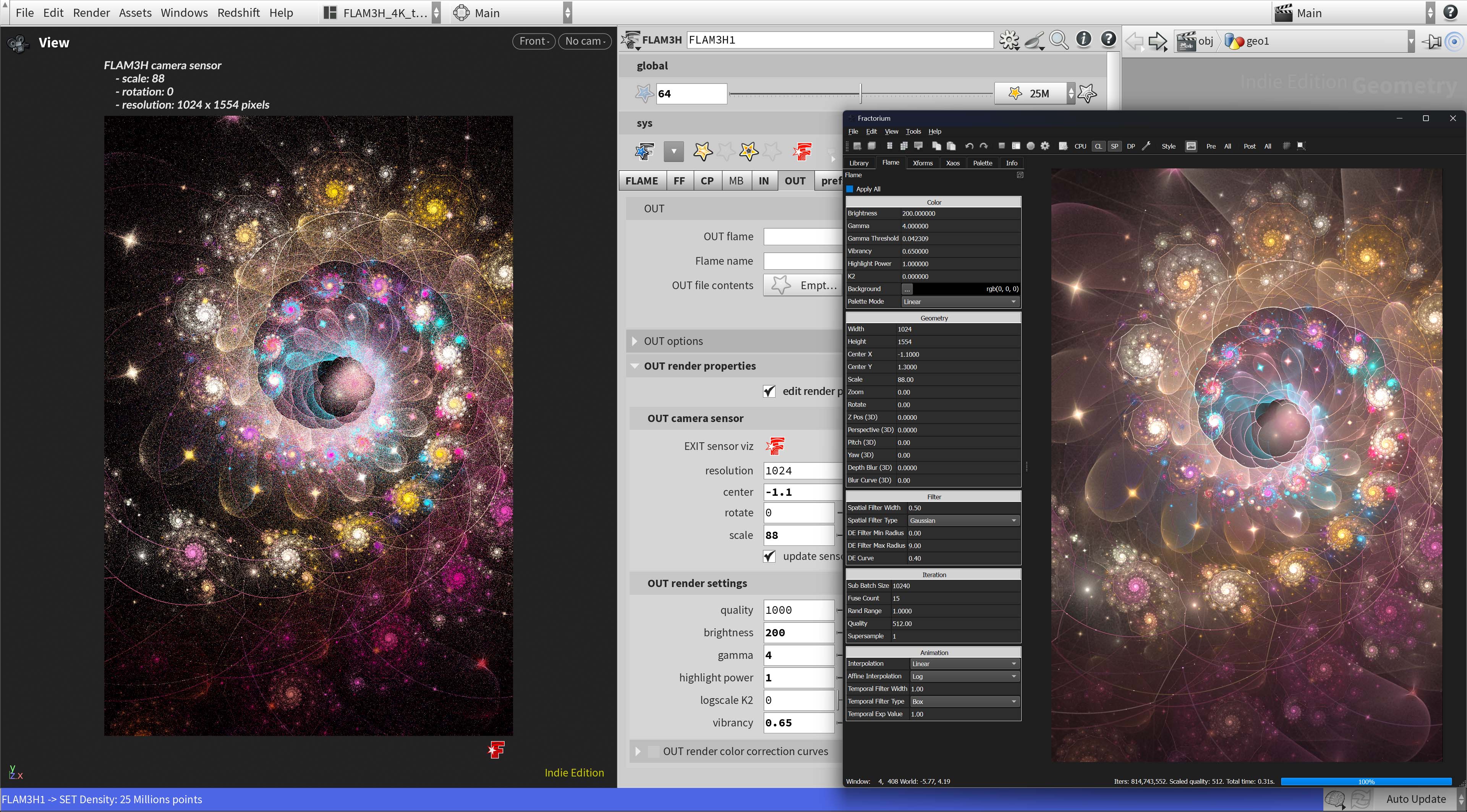 Fractorium to FLAM3HOUDINI 01