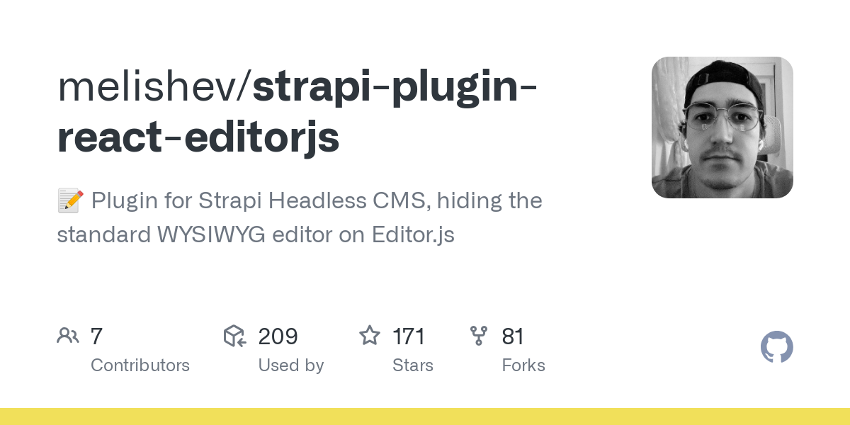 strapi plugin react editorjs