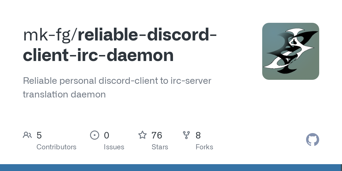 reliable discord client irc daemon