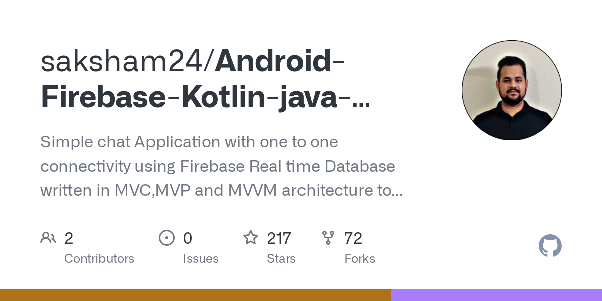 Android Firebase Kotlin java Mvp Mvc Mvvm chat