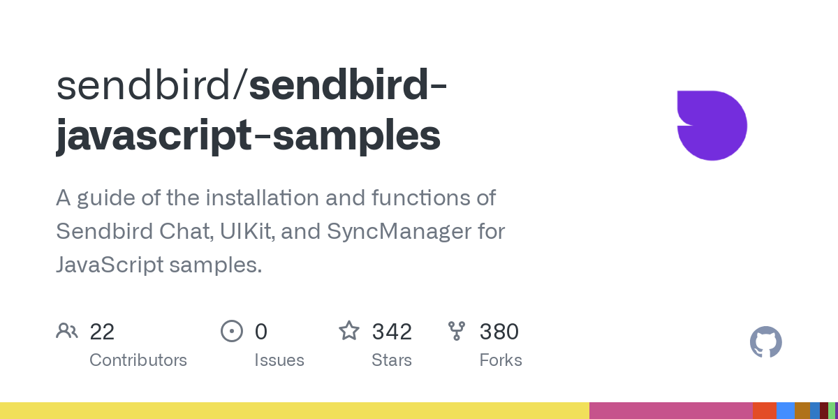sendbird javascript samples