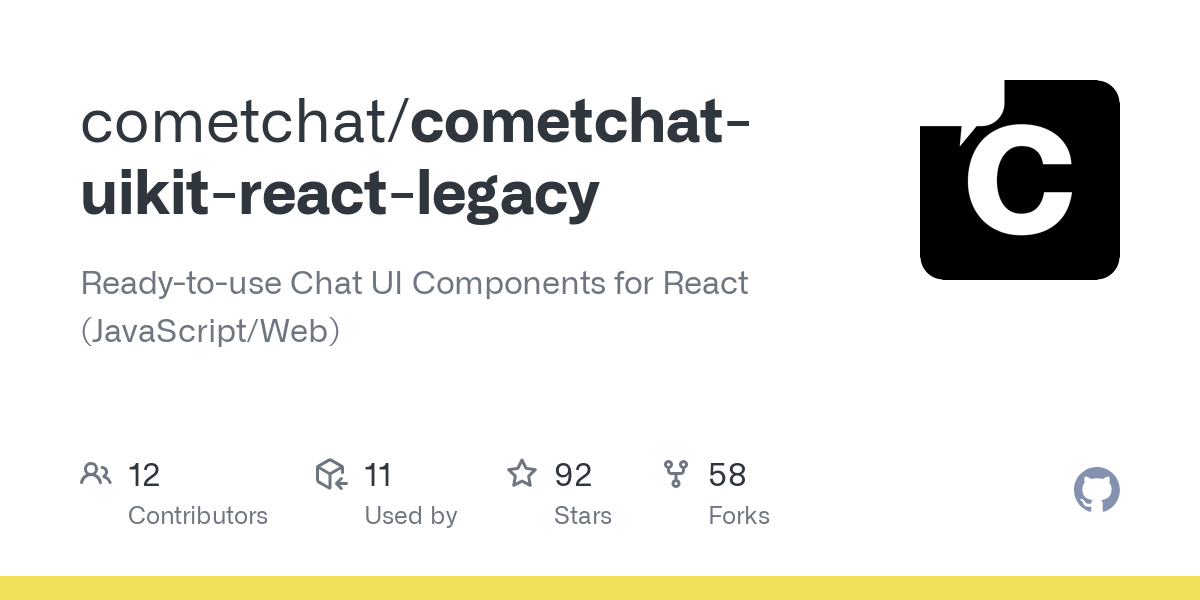 cometchat uikit react legacy