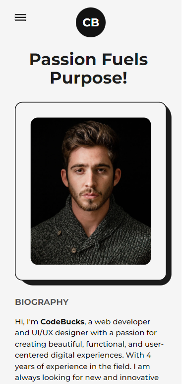 Responsive Portfolio -Website in NextJs