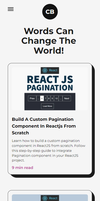 Mobile Responsive Portfolio -Website in Next.js