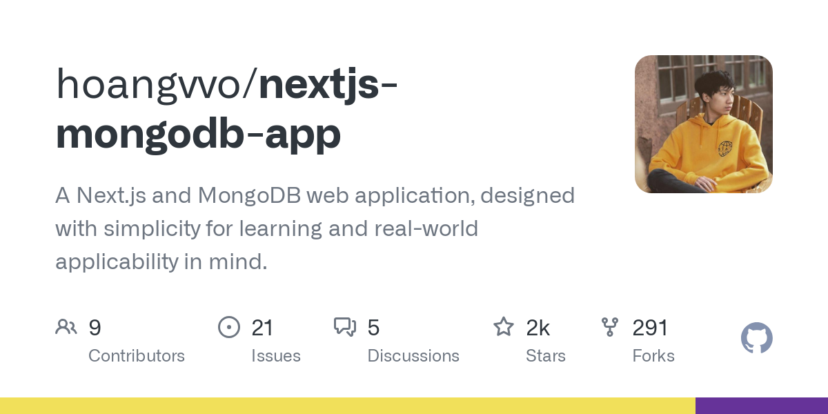 nextjs mongodb app