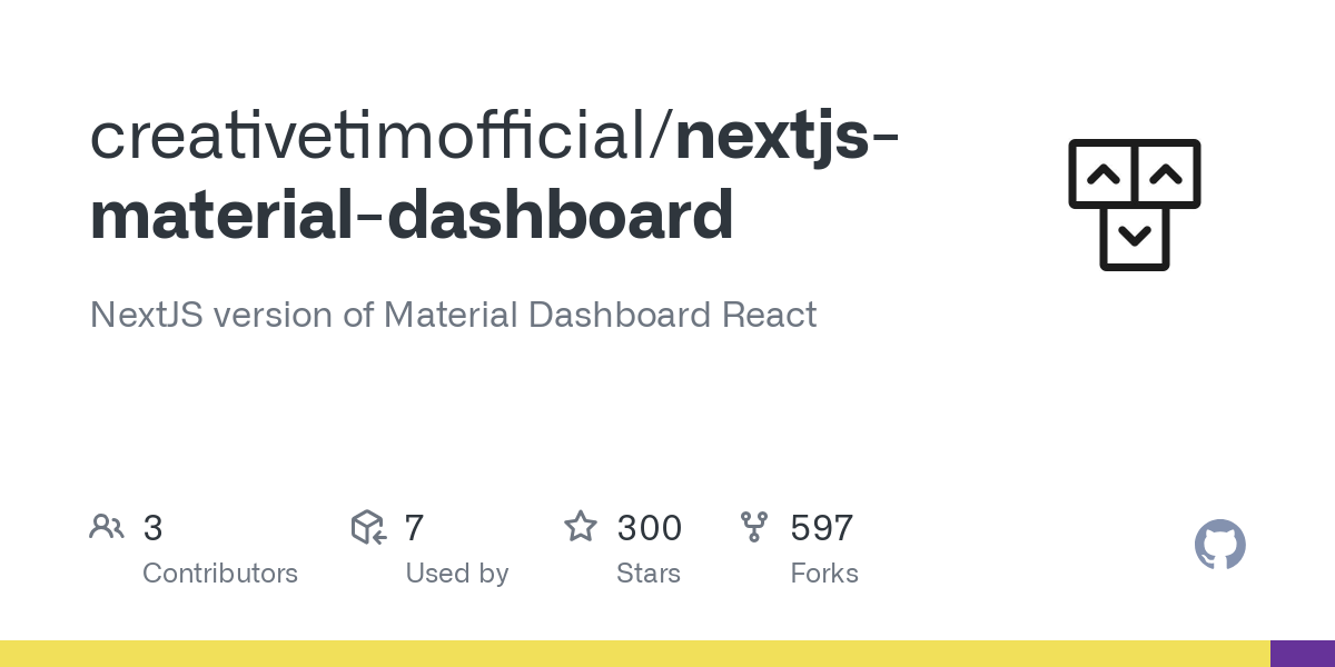 nextjs material dashboard