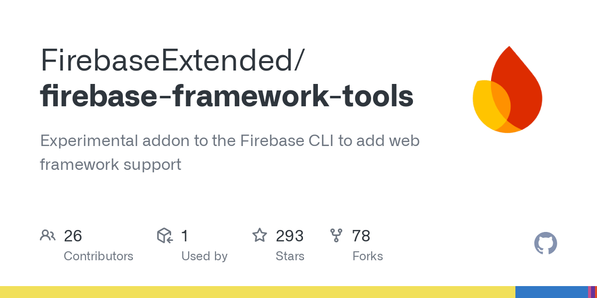 firebase framework tools