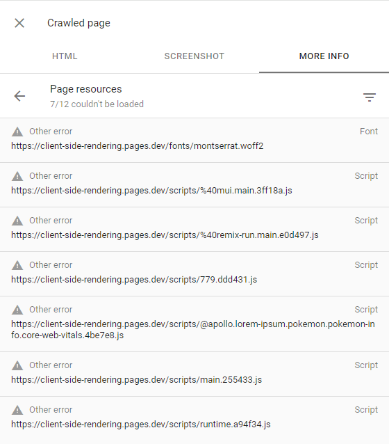 Google -Suchkonsole unzureichende Fetch -Kontingent