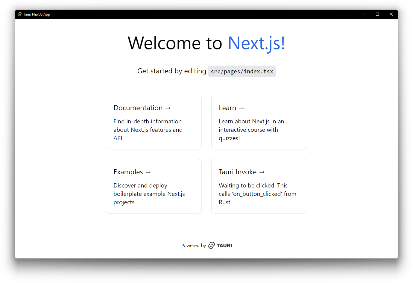 Tauri Fenster Screenshot
