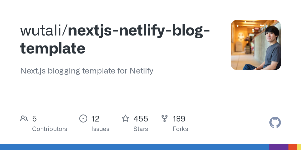 nextjs netlify blog template