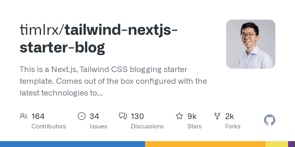 tailwind nextjs starter blog