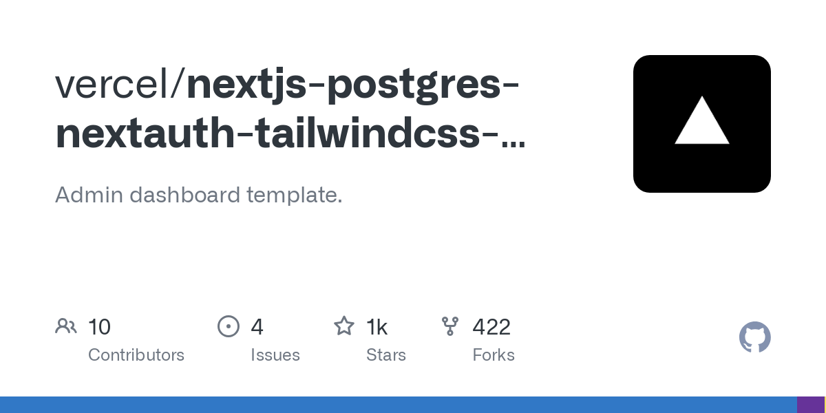 nextjs postgres nextauth tailwindcss template