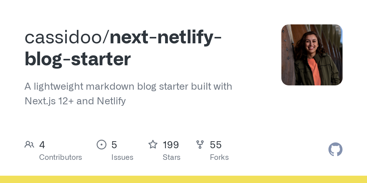 next netlify blog starter