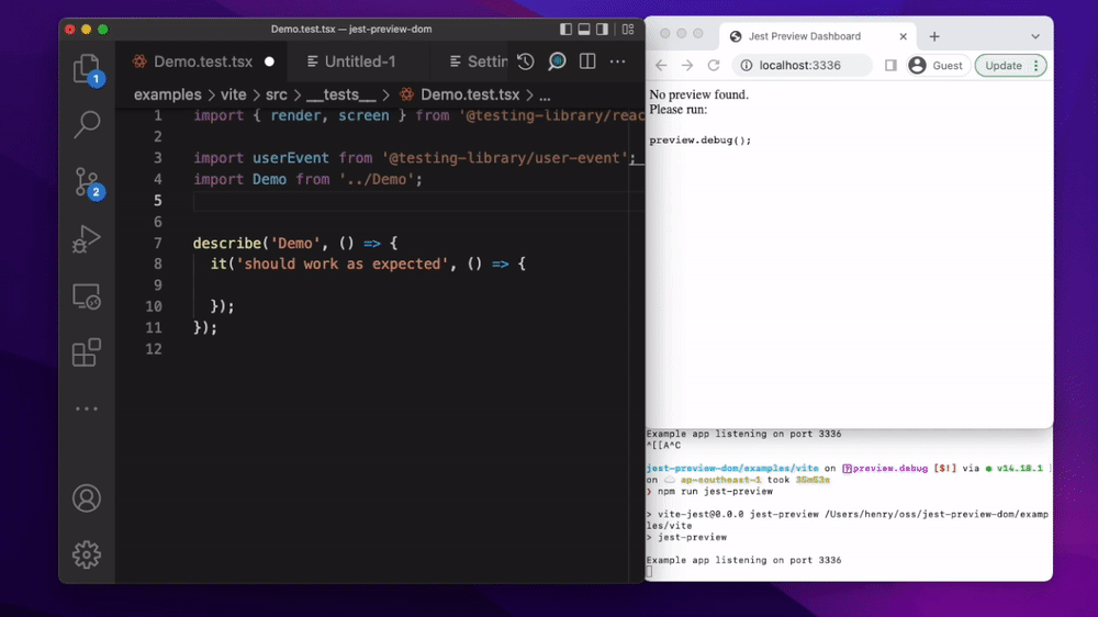 Scherzvorschau -Demo
