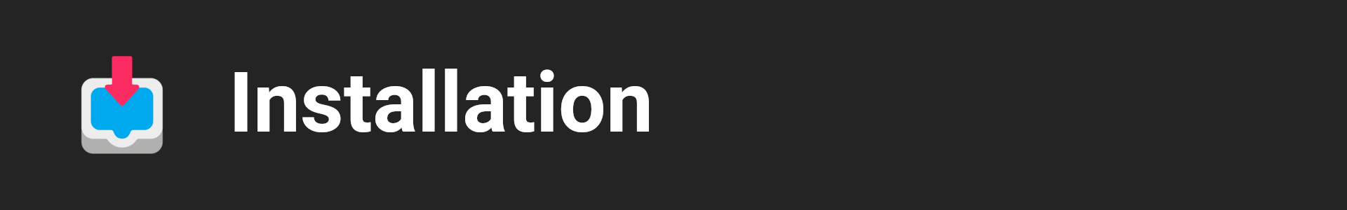 Installationsabschnitt