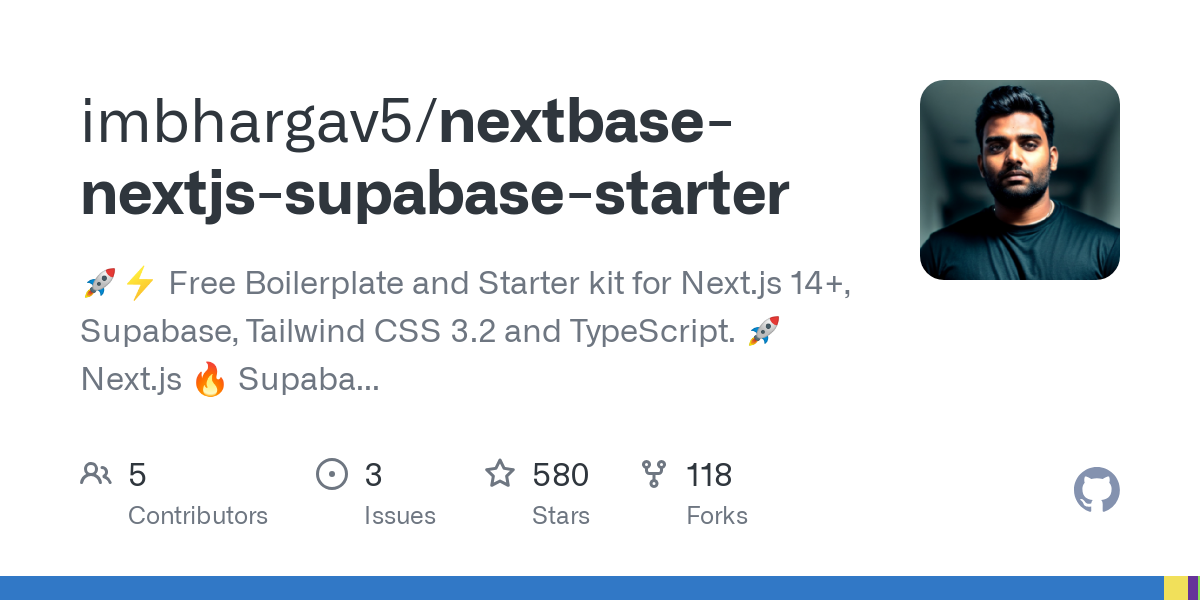 nextbase nextjs supabase starter