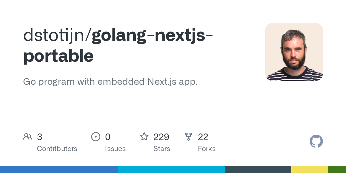 golang nextjs portable