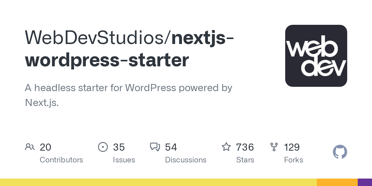 nextjs wordpress starter