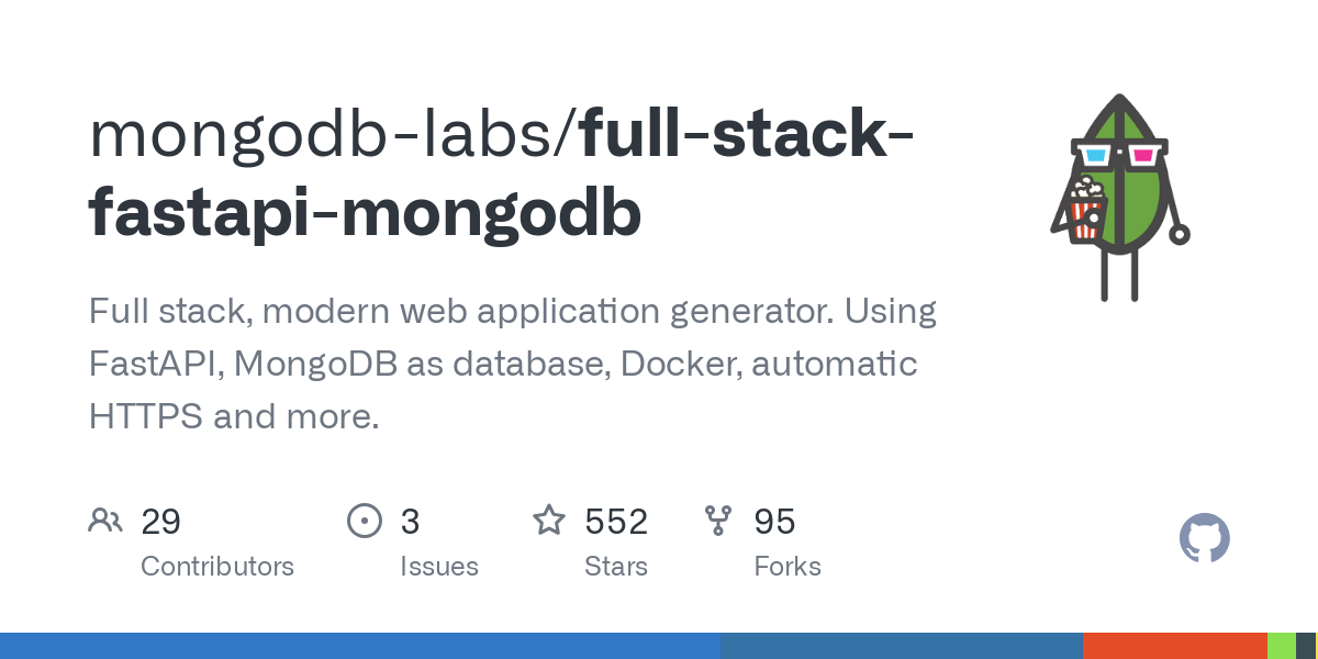 full stack fastapi mongodb