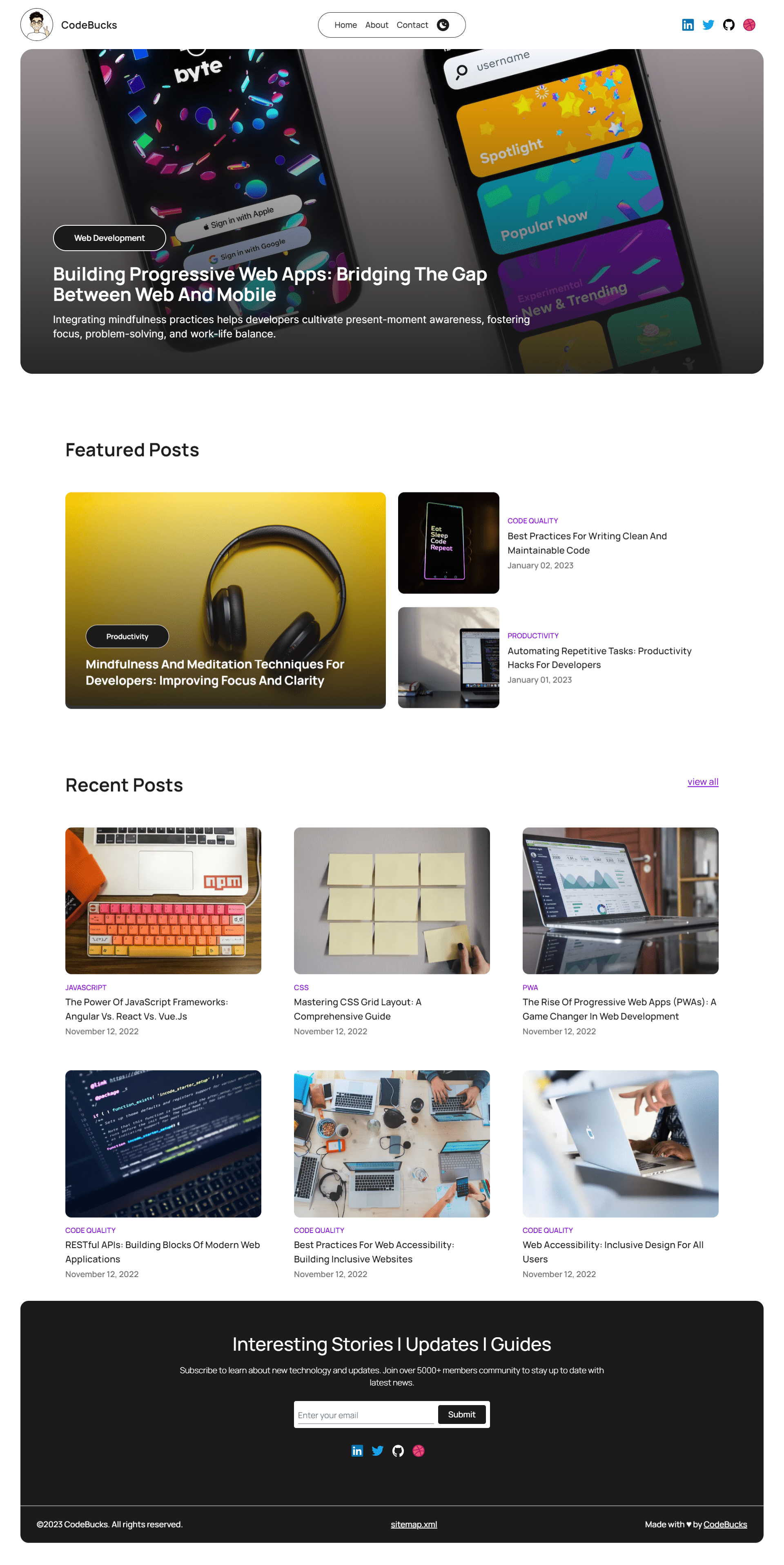NextJS Personal Blog -Website