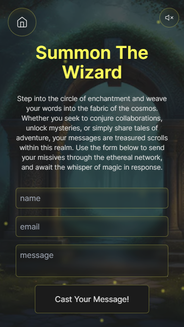 Next.js Creative Portfolio Website Kontaktseite