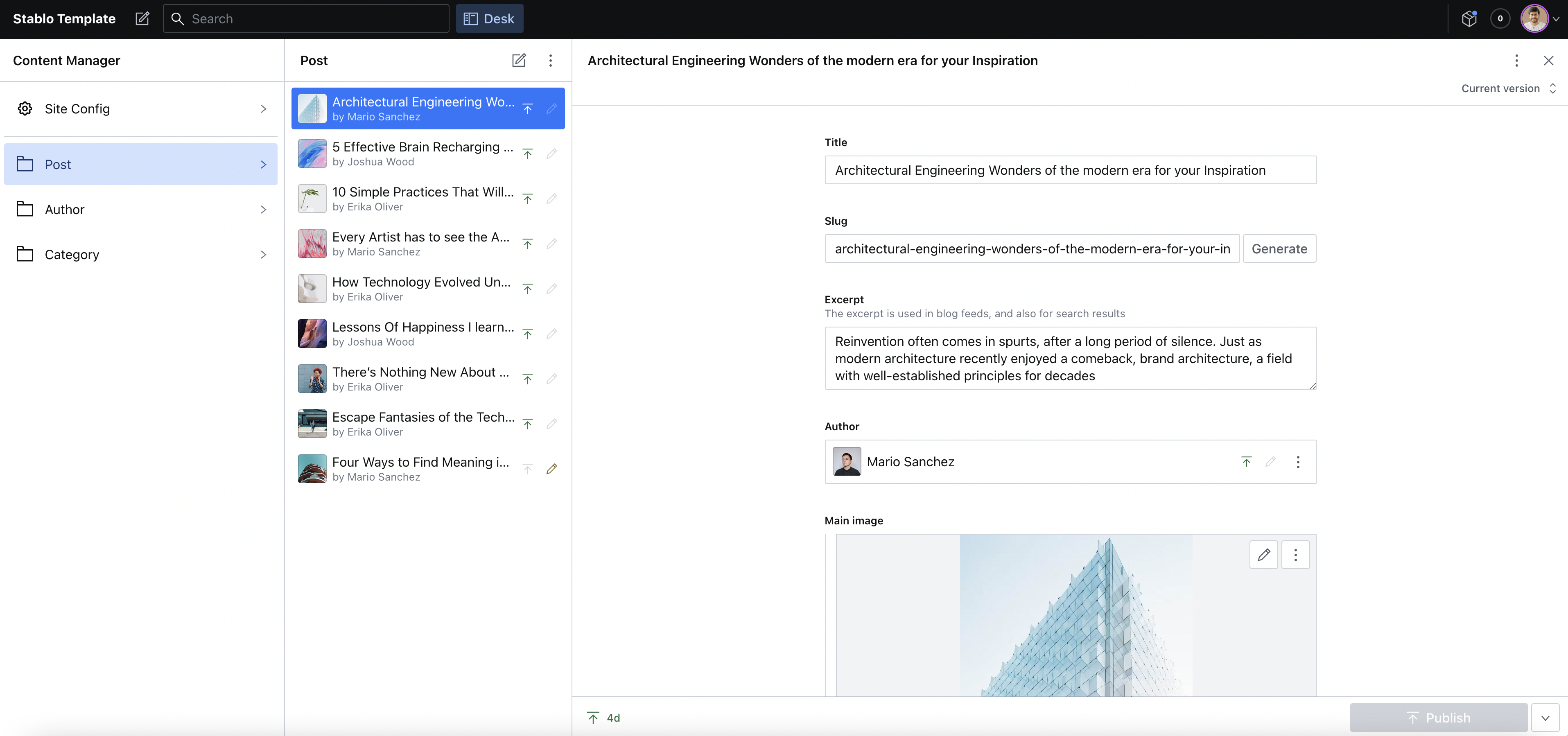 Backend Sanity CMS Preview