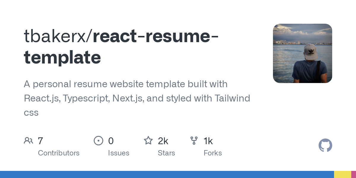 react resume template