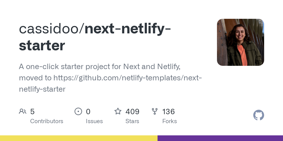 next netlify starter